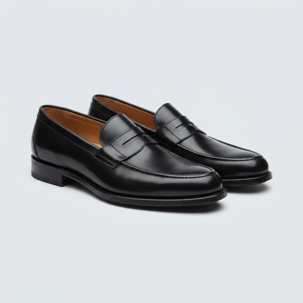 Black loafers